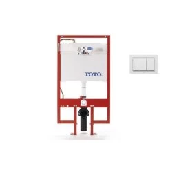 Toto WT152800M#WH Duofit In-Wall Toilet Tank System With Dual-Button Push Plate