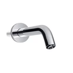 Toto TEL135-C20ET#CP Helix EcoPower Wall-Mounted Low Arc 0.5-GPM Bathroom Sink Faucet