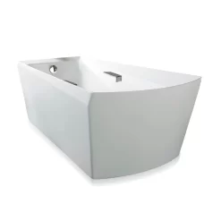 TOTO - ABF964N#01DPN - Acrylic Soiree Freestanding Soaker - Cotton Pn Grab Bars