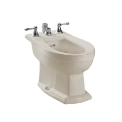 TOTO - BT784B#12 - Toto® Clayton® Deck Mount Vertical Spray Flushing Rim Bidet, Sedona Beige